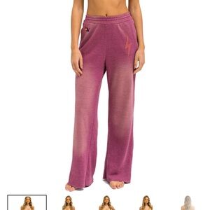 Brand New with Tag Aviator Nation Wide leg pant in Faded berry